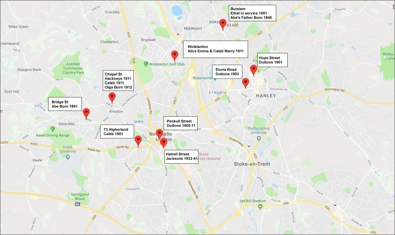 Duttons & Hackneys in 1900's - Click to enlarge